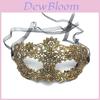 Lace Adult Costume Mask With Gold Silver Embroidery For Costume Party And Holiday Celebrations