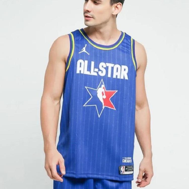 Jordan NBA All-Star Edition Swingman Jersey - Giannis Antetokounmpo Men Jersey Blue CJ1059-495