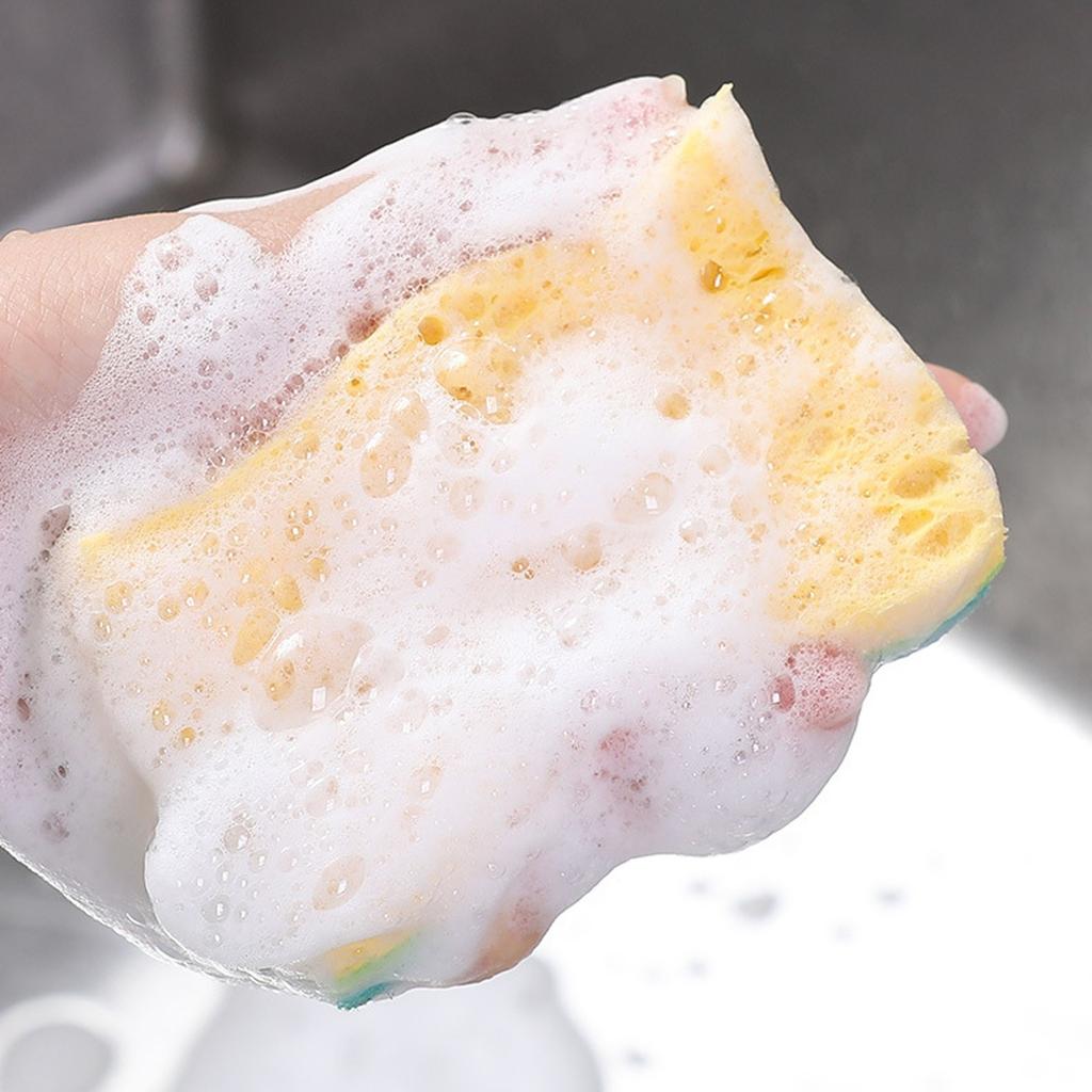 Cleaning Cloth Sponge Wood Pulp Cotton Three In One Cleaning Kitchen Washing Dishes And Pots