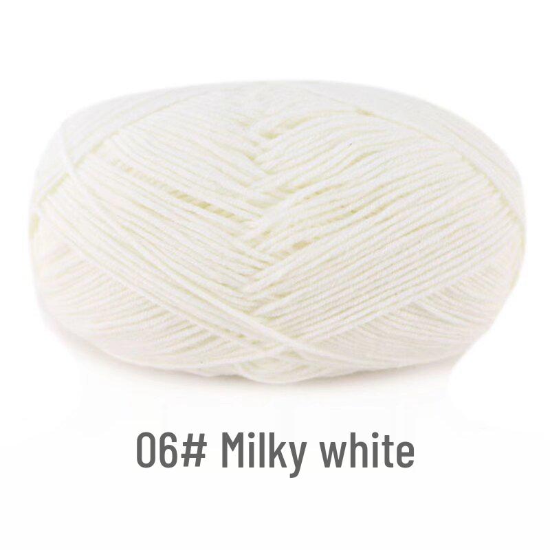 Su He 4-Strand Milk Cotton Combed Yarn for Hand-Knitting Baby Sweaters