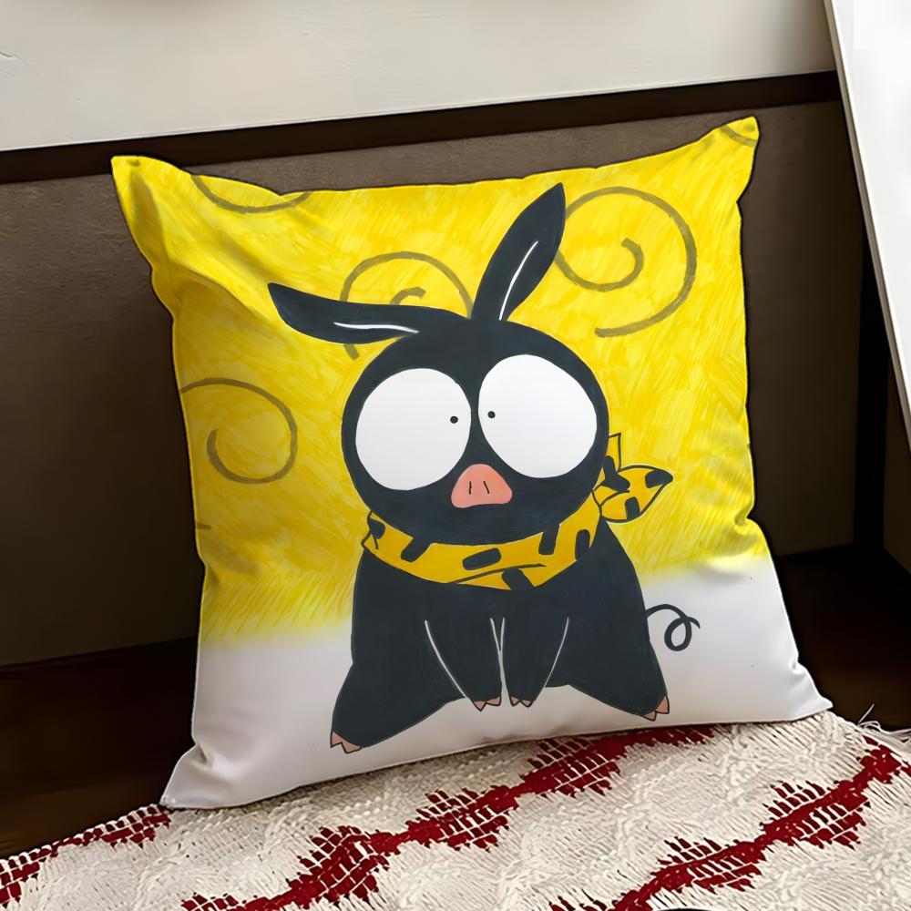 Cartoon RRanma ½ PChan Cushion Cover Reversible Soft Durable Pillow Cover Home Car MultiScene Use for Daily Comfort