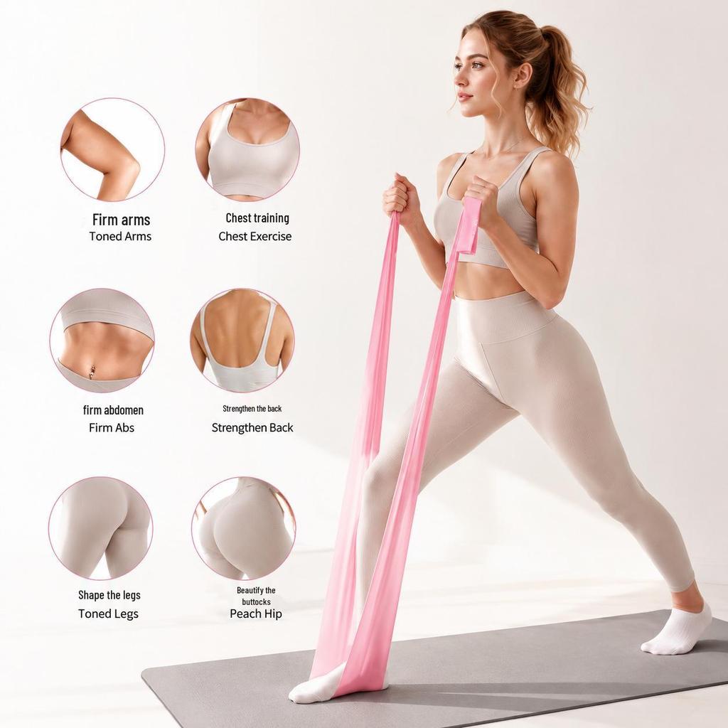 Elastic Yoga Resistance Band for Fitness and Dance Stretching