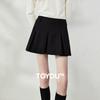 CHUYU Women's High-Waisted Pleated A-Line Mini Skirt