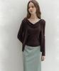 LAUTREDE MIN Cowl Buckle Brown Knit