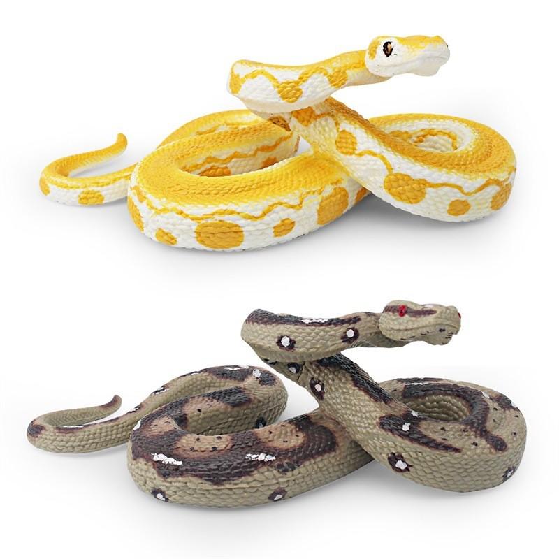 Realistic Jungle Python Snake Model Plastic Decoration For Home And Office Display