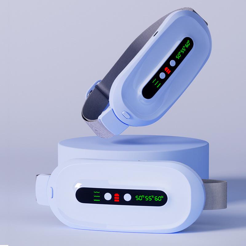 Electric Uterine Warmer & Massager Belt for Menstrual Relief with Vibration Heating, Lumbar Support, and Home Use.