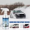 60ML Windshield De-Icer Instantly Melts Ice Snow Melting Liquid Coating Anti Hydrophobic Tool Defrost Clean Windshield Snow E4L2