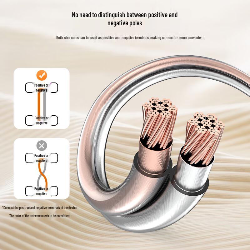 CHOSEAL Audiophile Pure Copper Shielded Speaker Cable