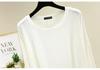 Women's Loose Modal Cotton Long Sleeve Top - Spring/Summer Plus Size Lightweight Slimming Round Neck Solid Color Base Layer.