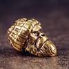 Handmade Brass Gorillas Pendant with Woolen Hat Keychain Accessories Jewelry Making Component for Fashion Enthusiasts