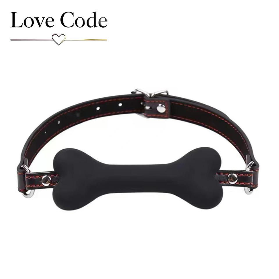 Adult Toys Dog Bone Mouth Gag Sm Sextoy Exotic Accessories Sex Toys For Women Soft Safety Silicone BDSM Adult Games BDSM