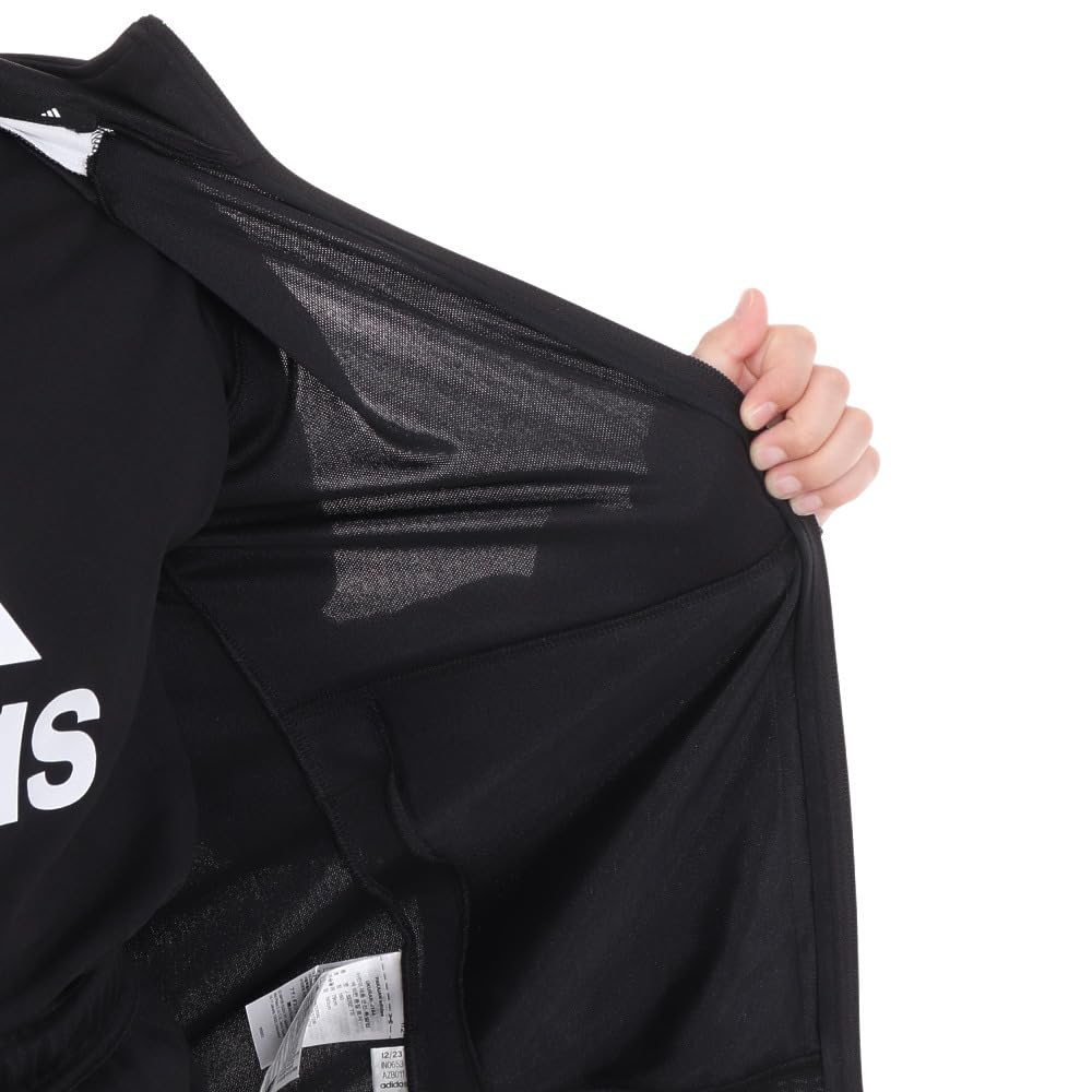 Adidas Sereno Tracksuit J130 Kids' Set, KNX38, Top Black/White, Bottom Black/White (IN0653),