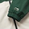 Li-Ning Lettuce Edge Water-Repellent Windproof Comfortable Casual Color-Block Hooded Letter Zipper Sports Jacket Unisex Jackets Dark-Green AFDU955-1