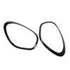 2pcs Gloss Black Headlight Ring Trim Left Right 51139801573 Replacement for Cooper R60 Countryman
