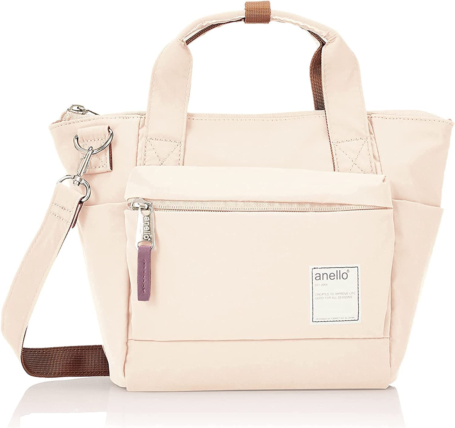 

2WAY Tote Bag A5 CIRCLE ATR0291Z Light Beige [Anello] Water-repellent/Multi-storage