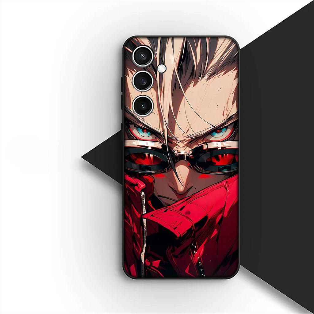 Handyhülle für Samsung Galaxy S25 S24 S23 FE Ultra Plus S7 Edge S25+ S23+ A56 5G Funda Hülle Weiche Hülle Trigun Stampede