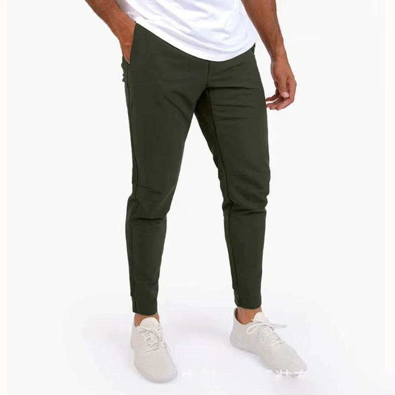 Tights for Menn Cargo Bukser Joggebukser Herrebukser Nye Arbeidsbukser for Menn Vevd Stoff Avslappede Tynne Is Silke Bukser
