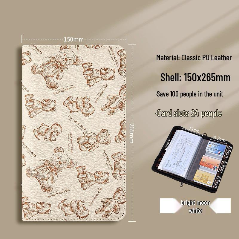 

Сберегательная книжка большой вместимости и держатель для квитанций на молнии с кодовым замком