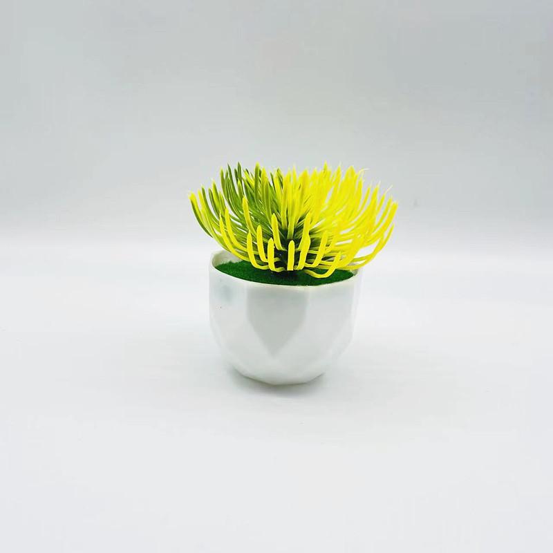 Plastic Succulent Fake Plant Pot For Home Decor And Gift