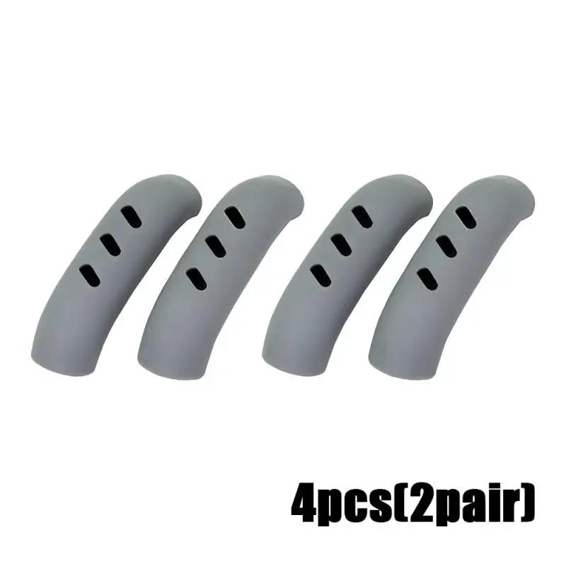 

2/4/8 шт. силиконовые ручки для кастрюль, противоожоговые термостойкие зажимы для ушей, нескользящая ручка для кастрюли, кухонные аксессуары 4pcs серый