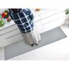Baibu Home Kitchen Mat Washable Thickness 8mm Comfortable Cushiony Gray 120 Water-Repellent Stain-Resistant Low-Resilience Cushion