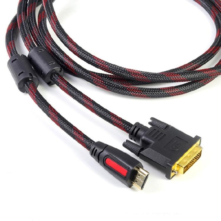 HDTV-compatible DVI Converter Cable HD4K Digital Video Cable Double Shielded For Home Entertainment