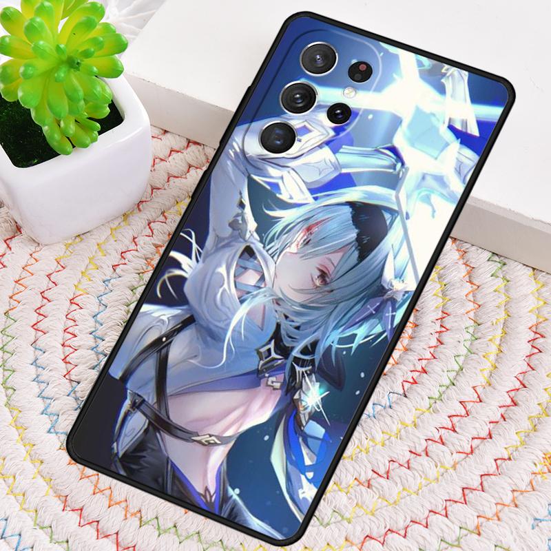 Genshin Impact Eula Game Silicone Phone Case For Samsung Galaxy Note 10 Pro S26 S25 S24 S23 S22 S21 Plus S25Ultra Capa Cover