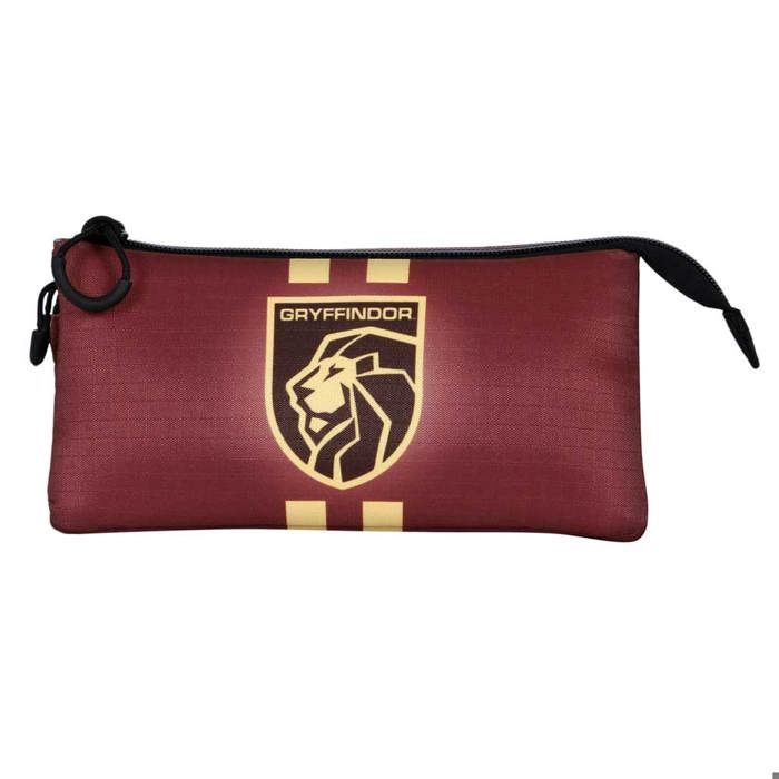 Trousse Triple ECO - Harry Potter Gryffindor22 - Bordeaux - Taille Unique