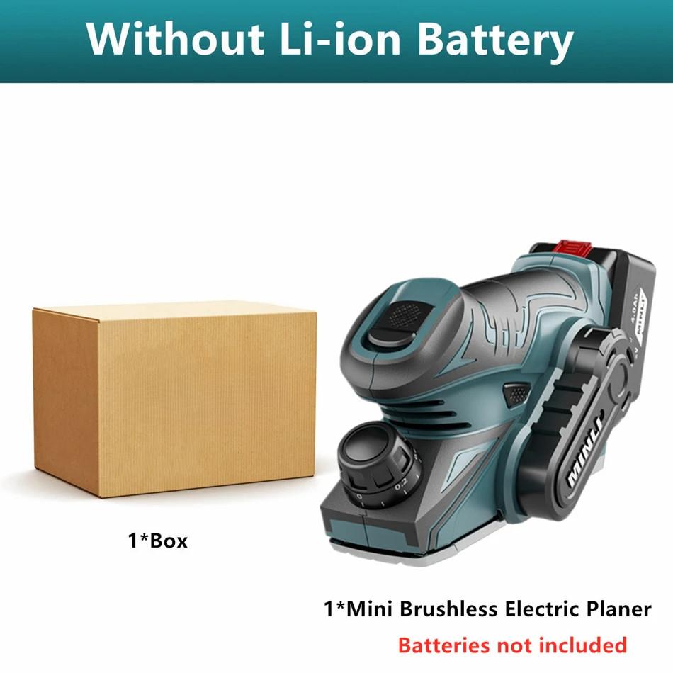 1200W Woodworking Tool Cordless Portable Electric Planer Brushless Electric Router Trimmer Wood Cutting Machine