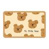 Adorable Bear Pattern Rug Non Slip Absorbent Quick Drying Easy To Clean Bathroom Decor Rug Home Decoration