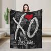 The Weeknd XO Album Flannel Blanket Super Warm Throw Blanket for Home Decor Camping Pattern Bedspread Sofa Bed Cover