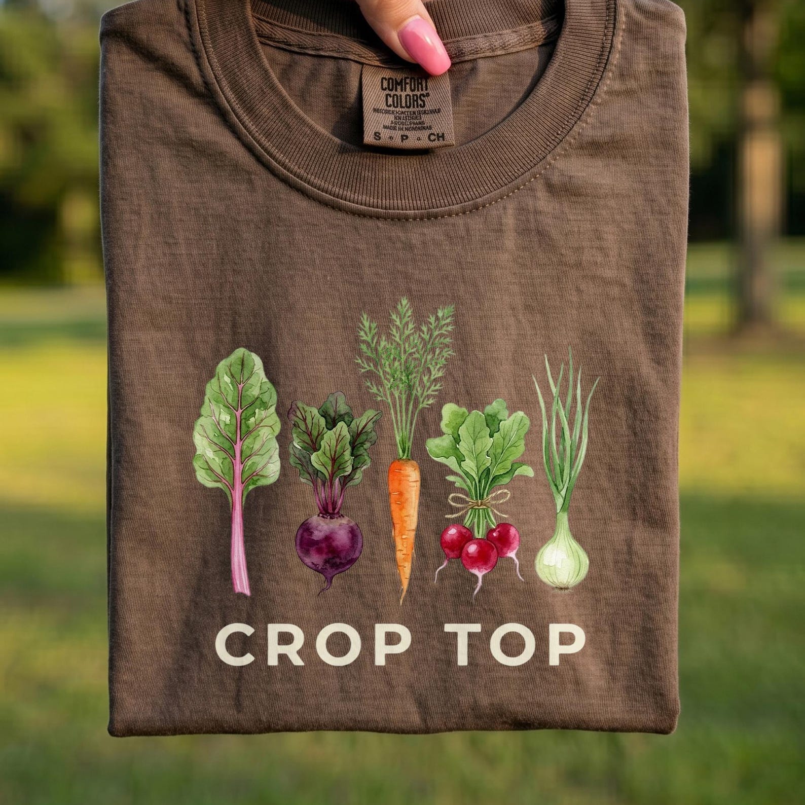 Comfort Colors® - Crop Top Shirt, Funny Vegetable Garden Tee, Cute Plant Lover Gardening Gift, Sarcastic Garden Mom Shirt 4XL