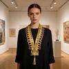 Gold Thread Collar Trim Sewing Applique For Handmade Suits And Dance Costume Clothing Embellishment Sewing Accessories