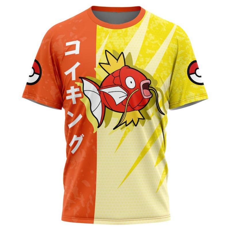 Cartoon Sports Short Sleeve Anime Casual Summer Men's T-shirt 3D Digital Printing Japanese Anime Quick Dry Mesh
