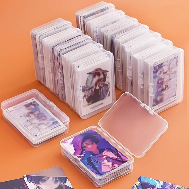 3/10Box Game Collection Cards Transparent Plastic Boxes Playing Cards Storage Case Poker Game Card Box Games Card Organizer