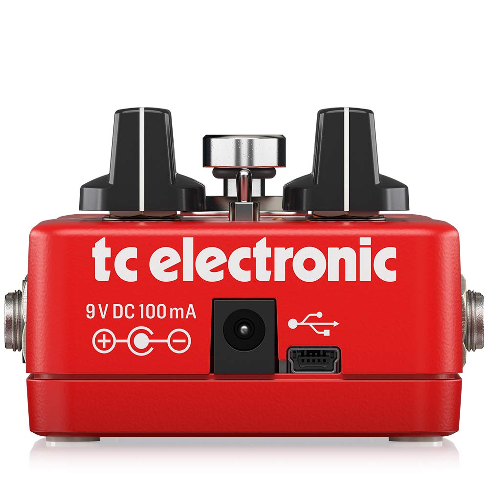 Tc Electronic Digitales Hallpedal TonePrint-kompatibel Preisgekrönter Algorithmus MASH-Fußschalter Shimmer Reverb True Bypass Buffer HALL OF FAME 2