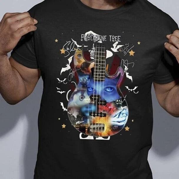 

New Porcupine Tree Guitarist Signed Gift For Fans Unisex All Size 100% Cotton T-shirt Mens Tees Top 4XL