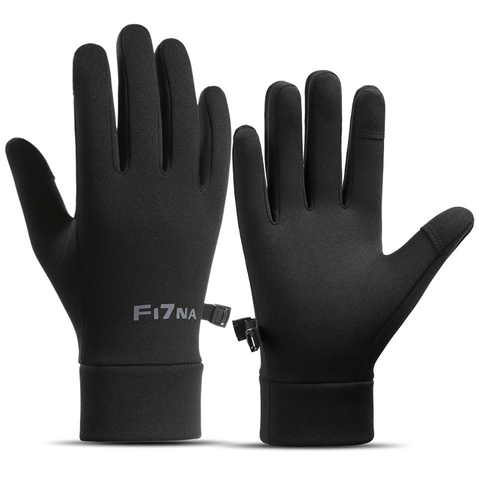 

Loogdeel Autumn Winter Outdoor Cycling Gloves Motorcycle Gloves Gym Fitness Sports Running Warm Touch Screen Nonslip Gloves XL
