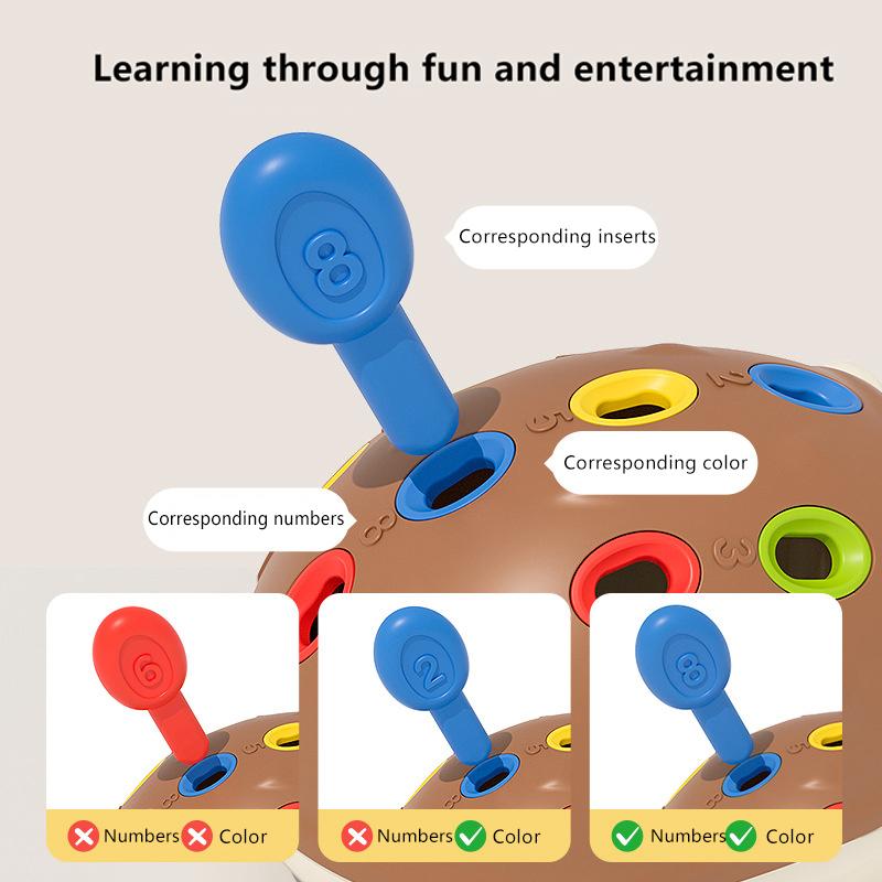 Montessori Baby Hedgehog Toys Concentration Training Education Toys Fine Motor Sensory Educational Toy For Kids Birthday Gifts
