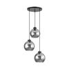 Suspension décorative - BV - BV01-00051 - Verre fumé - 3xE27 - 23W - Design contemporain
