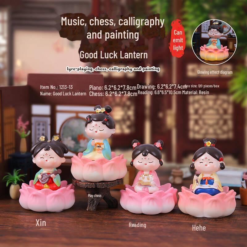 Kreativer Handyhalter im Stil der Tang-Dynastie mit Glücksbringer: Exquisites Harzornament