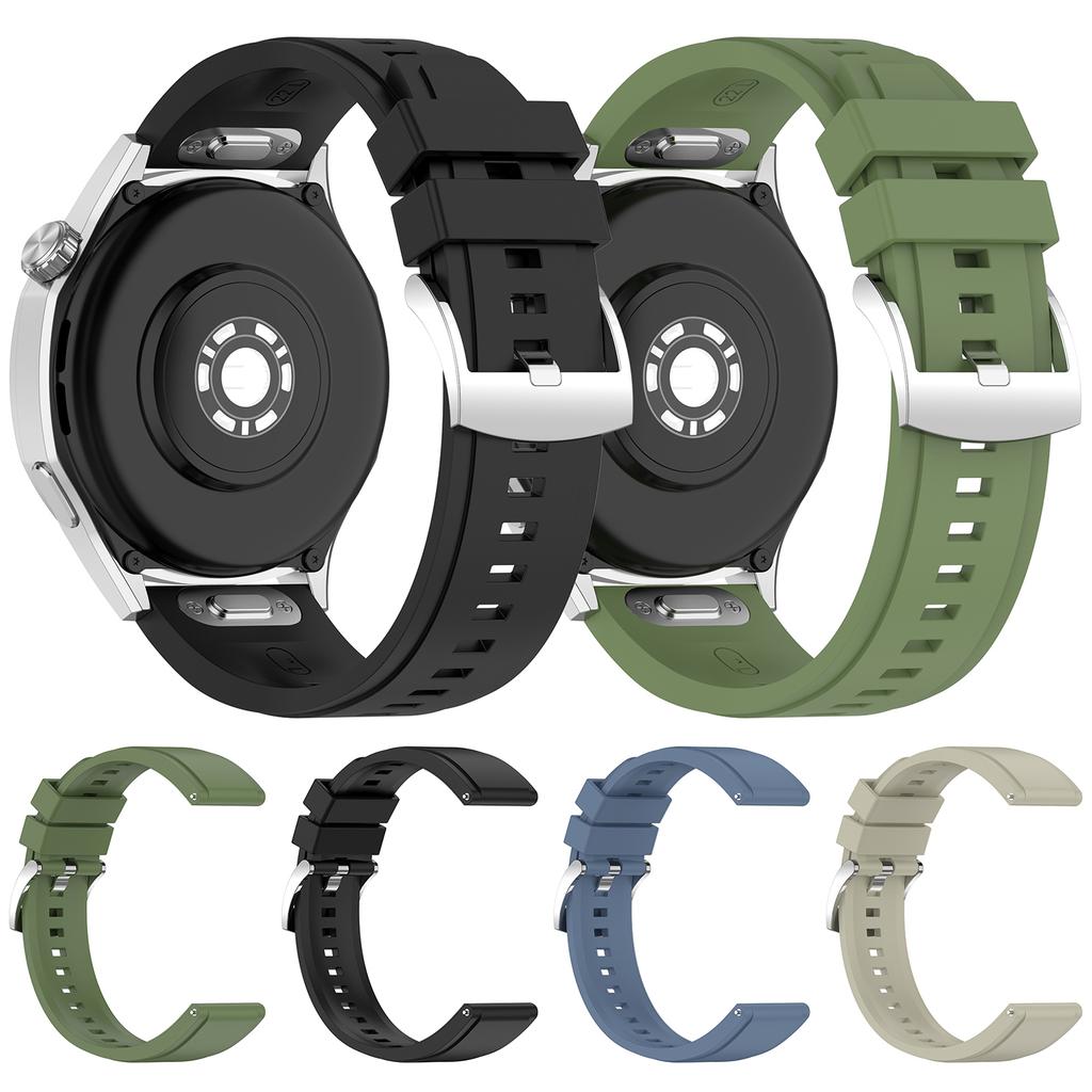 Solid Color Watch Band for Huawei Watch GT 6/GT 5 Pro/GT 5 46mm Quick Release Silicone Strap