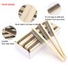 3 Pieces 8 Inches Wire Scratch Brush with Wooden Handle, Multi-Purpose Handle