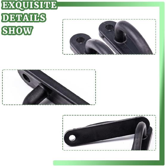 2 PCS Rotary Latch D Shape Striker Plates Compatible with Century Leer Truck Cap Parts 100LE 100XL D-Loop Striker Plate Truck Caps Replaces