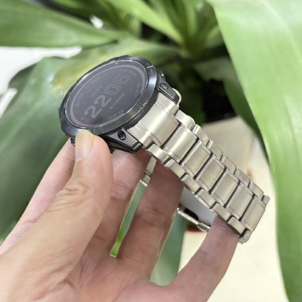 Titanarmband für Garmin MARQ Serie Uhrenarmband Aviator 22mm Armband für Quatix 8 / Fenix 7 Schnellverschluss-Adapter Armband