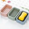 Grid Soap Box Handmade Soap Double-layer Drip-drying Wall-mounted Storage Rack Laundry Soap Soap Box Storage