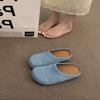 Thick-soled bohemian women's outer wear spring and summer vacation one pedal bag head half drag single shoes