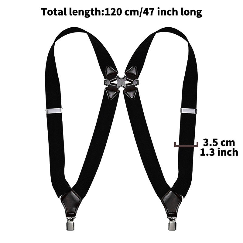 2025 New Men's Suspenders Adjustable Braces X Back Shirt Clip Suspender Elastic Belt Trousers Shoulder Strap For Women