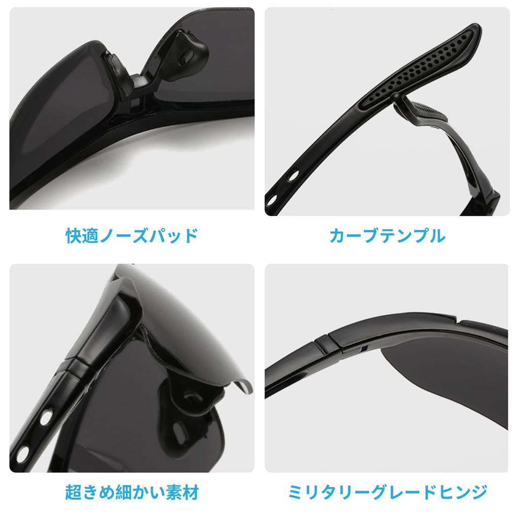 Polarized Lens Sports Sunglasses Full Set with 5 Replacement Lenses [7JI]