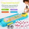 Educational Gift Bowling Table Top Game Dual Player Table Sports Game  for Kids